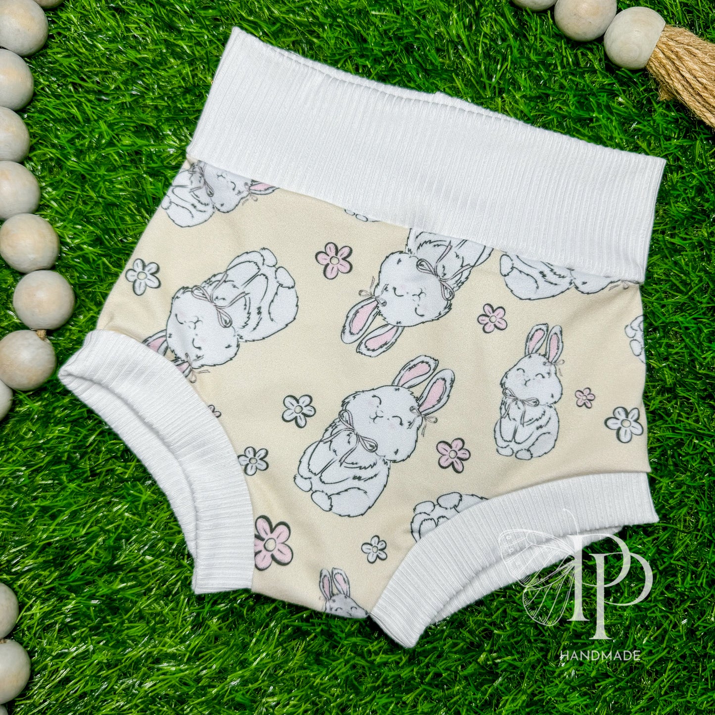 3-6m Bummies - Blushing Bunnies