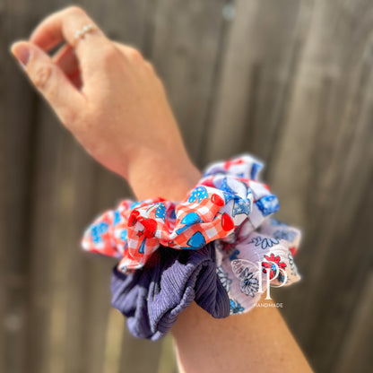 FOJ Patchwork Scrunchie