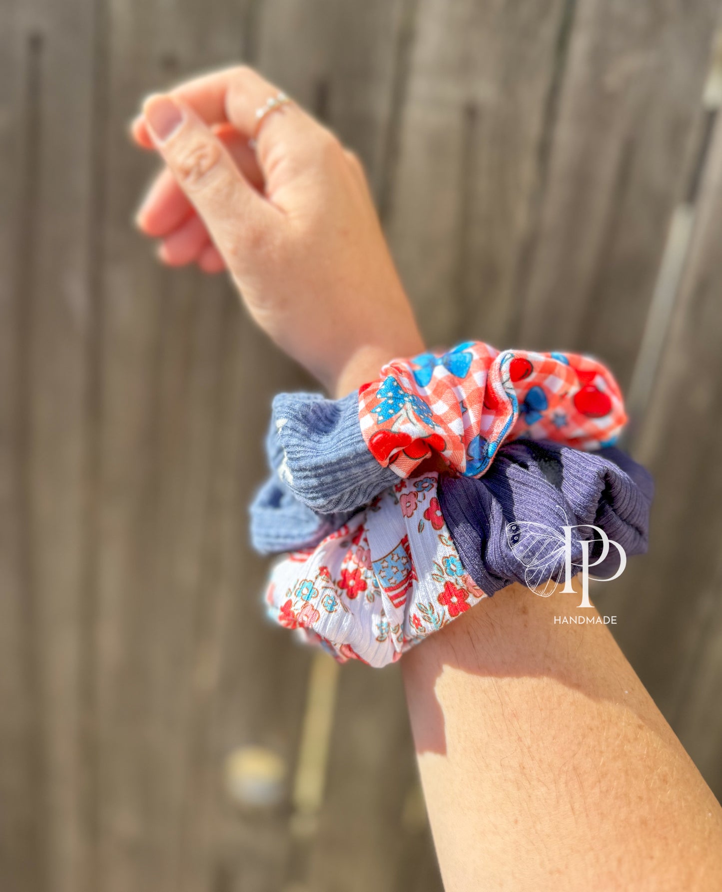 FOJ Patchwork Scrunchie