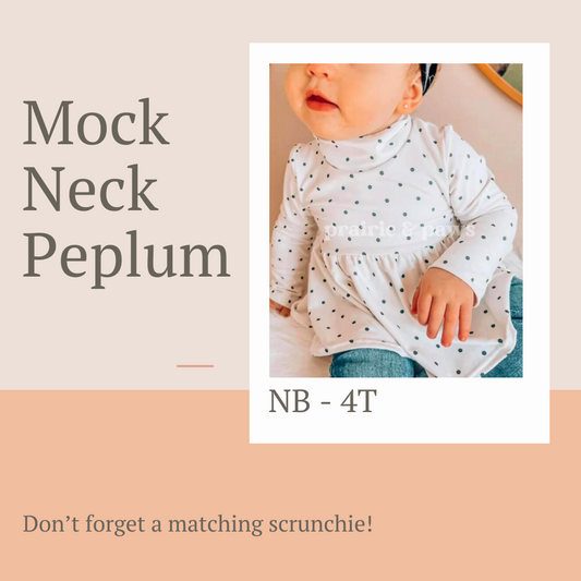 MOCK NECK PEPLUM