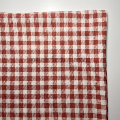 Terracotta Gingham Rib