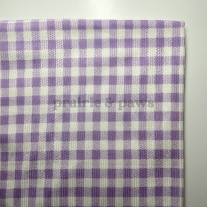 Purple Gingham Rib