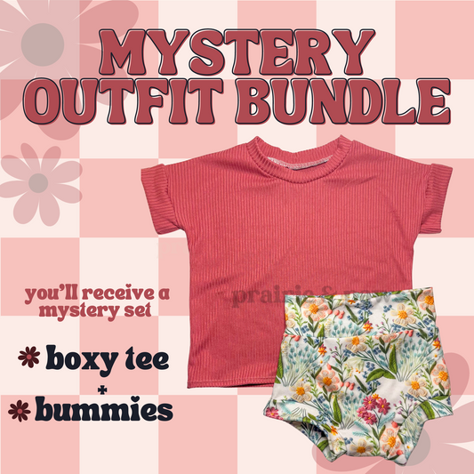 MYSTERY OUTFIT: tee and bummies