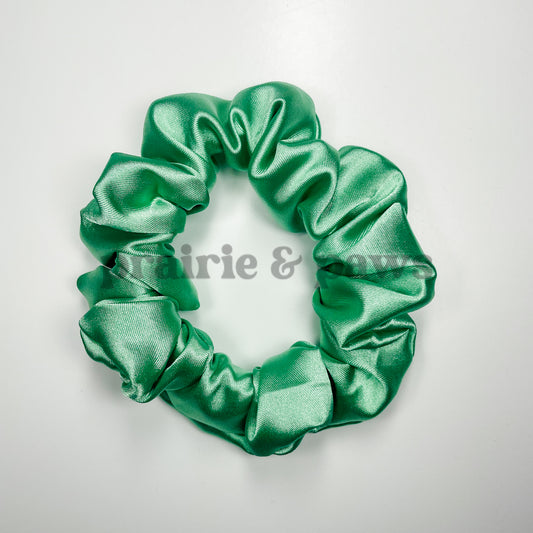 Shamrock Satin Scrunchie