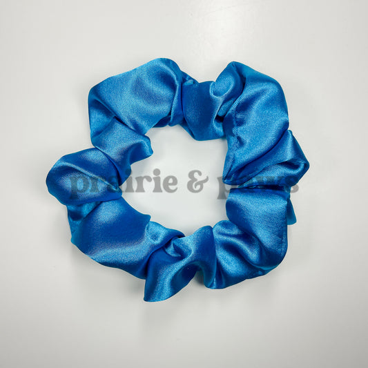 Marine Satin Scrunchie