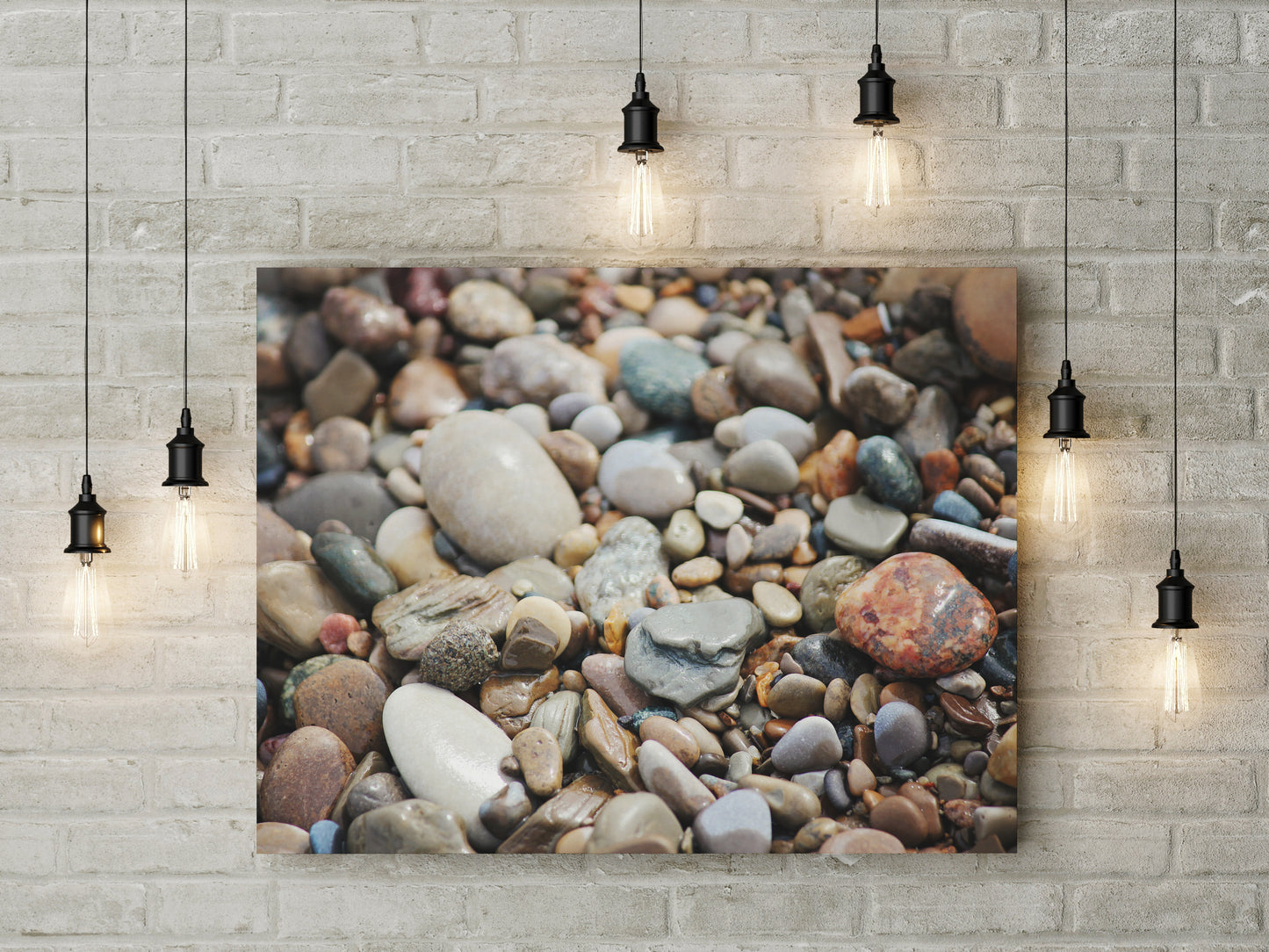 Canvas: Smooth Stones